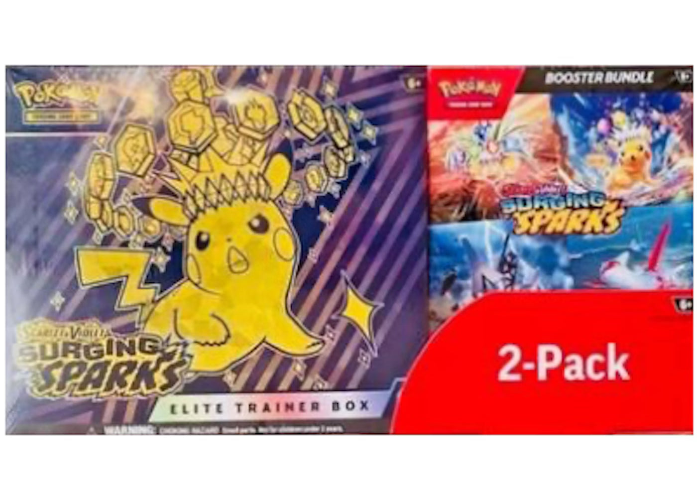 Pokémon Surging sparks ETB & Booster bundle 2 pack (EN)