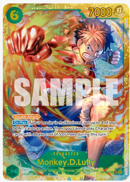 One Piece Carrying On His Will Monkey.D.Luffy (118) (SEC) (EN) OP13-118