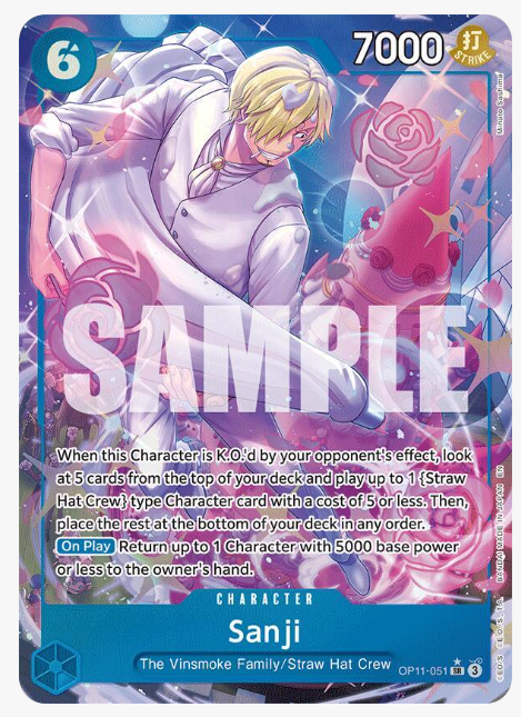 One Piece A Fist of Divine Speed Sanji (Alternate Art) (EN) OP11-051