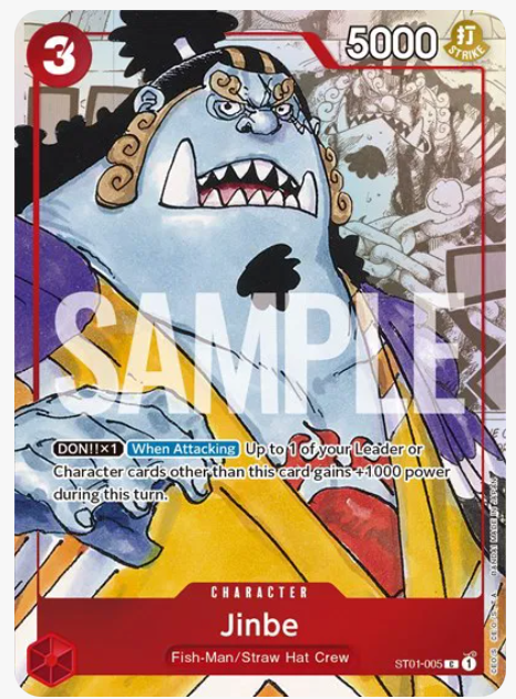 One Piece Franky - Jinbe - ST01-005 (Alternate Art) (EN) ST01-005