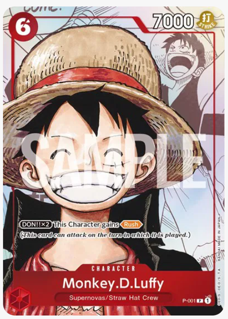 One Piece Monkey.D.Luffy (Alternate Art) (EN) P-001