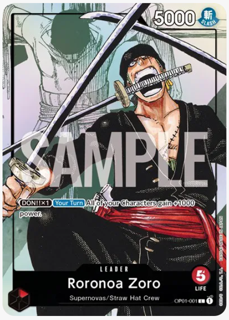 One Piece Roronoa Zoro - OP01-001 (Alternate Art) (EN) OP01-001