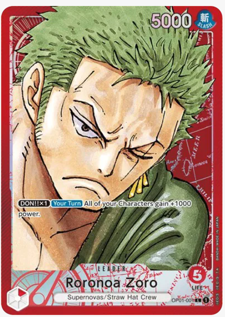 One Piece Romance Dawn Roronoa Zoro (001) (Parallel) (EN) OP01-001