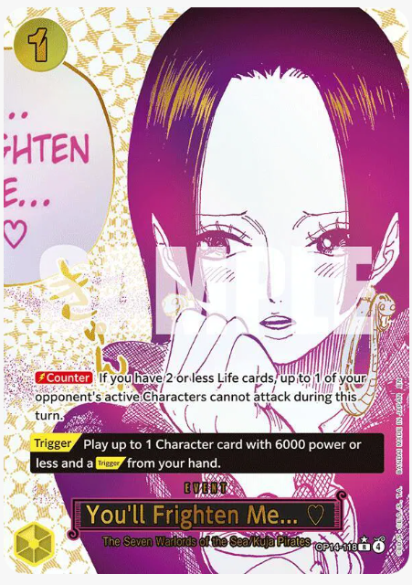 One Piece You'll Frighten Me... (Alternate Art) (EN) OP14-118