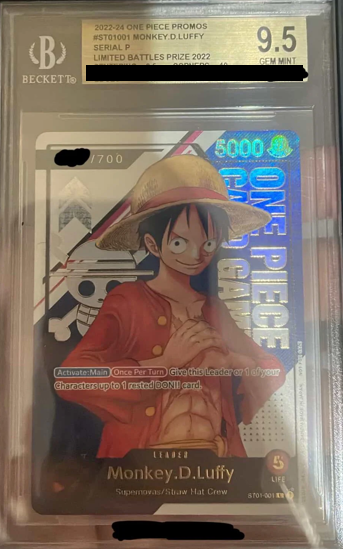 One Piece Monkey.D.Luffy - ST01-001 [Serialized] (EN) ST01-001 [BGS - 9.5]