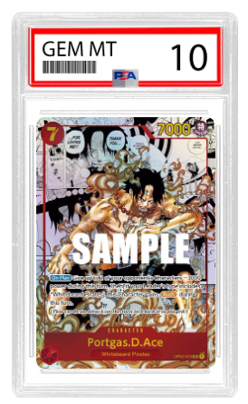 One Piece Portgas.D.Ace (Manga Alternate Art) (EN) OP02-013 [PSA 10]