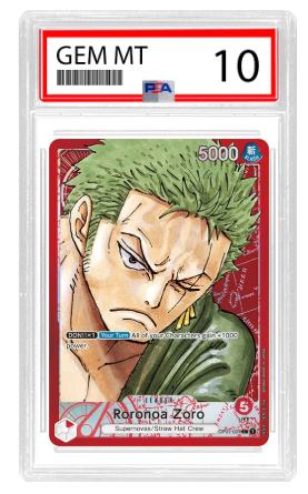 One Piece Roronoa Zoro (001) (Parallel) (EN) OP01-001  [PSA 10]